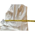 Lulus Halter Neck Chiffon Overlay Satin Dress Open Back Flowing Train L NWOT White Size L Photo 6