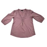 Banana Republic  Pink Rose Embellished Tunic Blouse SMALL‎ Bohemian Urban Feinine Photo 2