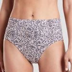 Athleta NWOT Aqualuxe Batik High Waist Floral Swirl Bikini Swim Bottoms Sz XS/S Photo 0