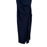 Lulus Signature Elegance Navy Satin One Photo 5