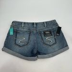 Silver Jeans Co Silver Jeans BRITT Shorts Low Rise Denim Women’s W33/L4” Blue Jean Roll Cuff NWT Photo 1