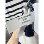 J.Crew Black and White Striped Hi Low 100% Cotton Sleeveless Sundress Small Photo 6