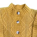 Central Park West  Savannah Cardigan in Yellow, Size S Photo 5