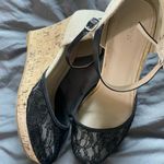 Apt. 9  Black Lace Closed Toe Platform Espadrille Wedge Sandals | EUC Size 8.5 Photo 3
