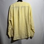 J.Crew VTG  Pastel Yellow Button Up Top Long Sleeve Blouse Womens 2X Beach Prep Photo 1