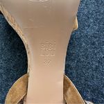 Bibilou Cork and Leather Heels, NWOT Brown Size 37 Photo 6