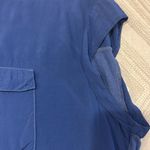 Splendid 5F Bergdorf Goodman Women’s Blue Short-sleeve Curved Botton Top Photo 3