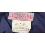Jovani NWT NAVY BLUE Fitted Sleeveless Glitter Backless Short Mini Dress SZ. 4 Photo 5
