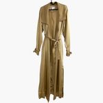 Aritzia LIMITED EDITION  Le Fou Wilfred Mercier Silk duster jacket trench maxi S Photo 3