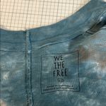 Free People Shirt Women Size XS Orange Blue Sunset Twilight Ocean Surf Beach Photo 3