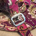 Vera Bradley  Pink and Purple Floral Cotton Crossbody Bag Photo 7