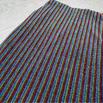 Urban Outfitters  Ecote Sparkly Stripe Midi Skirt rainbow stripe size small petit Photo 4