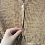 Amazon Lantern Sleeve Mini Tan Dress Photo 2