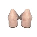 Franco Sarto Guliana Suede Leather Pumps Women's Size 6.5 Tan Chunky Heel Shoes Photo 3