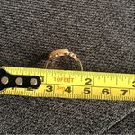 Gold + Rhinestone Moon + Star Cuff Fashion Ring, Size 8 Photo 4