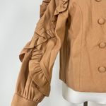 Ulla Johnson $750 NWOT  Wool Lucinde Double-Breasted Pea Coat Jacket Ruffles Sz P Photo 8