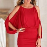 Boston Proper  Dress‎ NWT Heartthrob Red Mini Shoulder Cut Out Size Small Photo 0