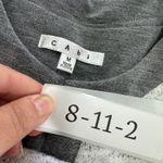 CAbi Jacket Womens Medium Gray Moto Cropped Knit Stretch Blazer 211 Photo 3