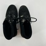 Forever 21 black lace up faux leather platform combat boots neutral women size 6 Photo 5