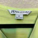 Pendleton swimsuit cover up sz M summer vaca beach resort yellow light green Photo 1