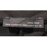 ZARA Long Sleeve V-Neck Black Jumpsuit Photo 1