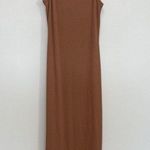 Poppy&Stella Tan CUT OUT KNITTED MIDI DRESS Photo 0