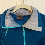 Mammut Swiss women’s fleece lined sweater / jacket. Teal. Size L Blue Size L Photo 1