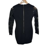 Windsor  Black Long Sleeve Floral Lace Cocktail Mini Dress Size  S Photo 1
