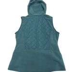 Columbia Vest Womens Small Blue Warmer Days Hooded Quilted Full Zip Thermal Coil Photo 1