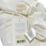 Sézane Lucie Scallop Trim Silk Top, Ecru, FR42/US10 Photo 7