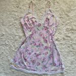 Pucker Up Slip Nightgown Sleepwear Vintage Floral Lace Pink L Size L Photo 0