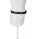 Women's unbranded black leather adjustable belt with animal print buckle Photo 3