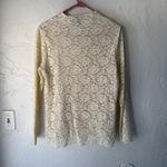 Dialogue Y2k Cream Lace Long Sleeve Top M Victorian Fairy Romantic Cottage Photo 4