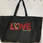PINK - Victoria's Secret Victoria’s Secret LOVE black large tote Photo 0