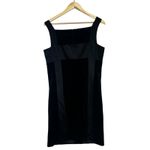 Laundry by Shelli Segal Sleeveless Sheath Dress Womens 12 Black Velvet Formal Photo 3