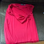 Liz Claiborne Collection Pretty Red Maxi Long Skirt SZ M. Zip On Side Gr… Photo 4