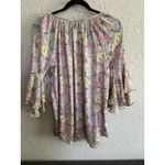 Ralph Lauren Ralph‎ Lauren Chaps Sz Small Boho Pink Ruffle Blouse Shirt Top Tropical Summer Photo 4