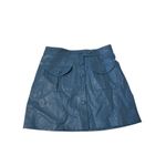 FRNCH DARY CROC EMBOSSED FAUX LEATHER SKIRT Size L Photo 2