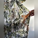 World Market Kraftan Dress Maxi Dress Jungle Tiger Print S/M Green Size undefined Photo 1