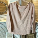 Adrianna Papell  Dusty Pink Sweatshirt With Lace Front Photo 3