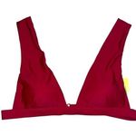 Summersalt NWT The Plunge Burgundy Bikini Top 10 Photo 0