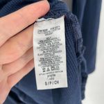 Splendid Waffle Knit Cowl Neck Tunic Top Blue Photo 3