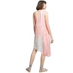 Maeve Anthropologie Avalonne Dress 4 Pink White Silk Asymmetric Whimsy Ethereal Photo 4