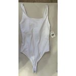 Good American NEW Modern Tank Squareneck Bodysuit White Sz Small 4-6 Minimalist Photo 3