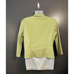 Marianne Jacket Womens Large Light Green Button Front Cotton Blend Casual USA Photo 3