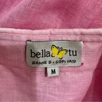 Bella Tu Pink Ombre Linen Button Down Shirt Large Romantic Boho Indie Coastal Size M Photo 7