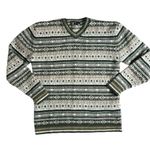 Maurice's Vintage  Wool V-neck Fair Isle Sweater Photo 0