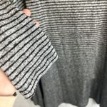 Potters Pot Black Gray Striped Long Sleeve Elbow Patch Tshirt Dress Size Large Photo 5