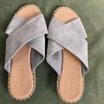 Maurice's #132 GRAY Suede Flat Sandals Photo 5