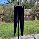 Beyond Yoga  Black Velvet Motion High‎ Waisted Midi Leggings Size S Photo 3